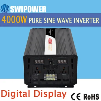 4000W pure sine wave solar power inverter DC 12V 24V 48V AC 110V 220V digital display