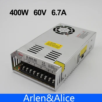400W 60V 6.7 ET Enkelt Output Skift strømforsyning AC til DC STRØMFORSYNING CNC
