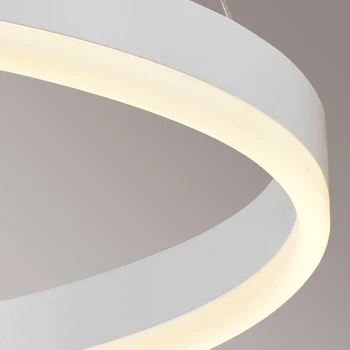 40CM-100CM Ringe Fashional Moderne LED-lysekroner til Stue Spisestue DIY Hængende Belysning cirkel ringe til indendørs belysning