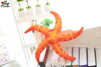 40cm Simulering Plys Legetøj Søstjerner Fyldte Marine Ocean Animal Bløde Dukker Kids Børn Baby Seaside Shop Gave Decor Ornament