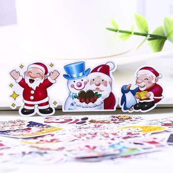 40pcs kreative søde piger self-made Christmas Santa Claus scrapbooking klistermærker /dekorative sticker /DIY håndværk fotoalbum