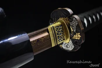 41 Tommer Samurai Sværd Håndlavet Foldet Stål Klinge Japansk Katana-Full Tang Kampkunst Skarphed Klar Til Skæring