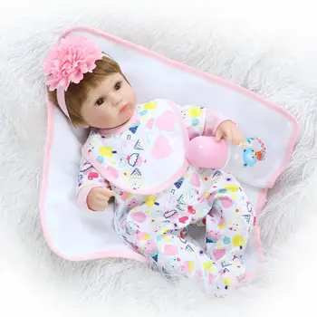 42cm bebe pige reborn babyer legetøj dukker silikone vinyl real Nyfødte baby Dukker til børn gave doll genfødt brinquedos