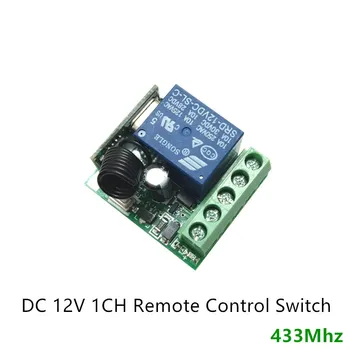433Mhz Universal Trådløs Fjernbetjening Switch DC12V 10A 1CH relæ-Modtager-Modulet, og 4stk Sender fjernbetjeninger 433 Mhz