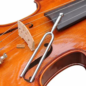 440Hz En Tone Rustfrit Stål Tuning Fork Violin Guitar Tuner Instrument gratis fragt