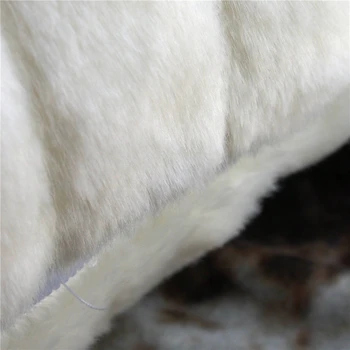 45*45cm/50x50cm kreative Europæisk stil hvid imiteret pels pude pude dække sofa hjem dekoration blød plys pude dække indendørs