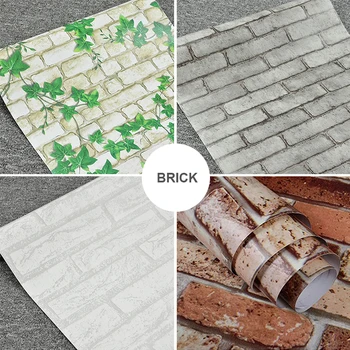45cmX5m selvklæbende Mosaik PVC Vinyl Wall Stickers Vandtæt Wallpapers til Badeværelse, Køkken Plakat vægoverføringsbilleder Home Decor