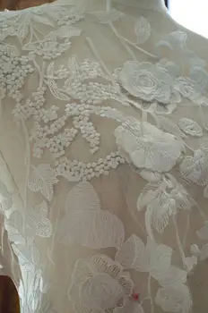 45pieces 3D-Lace Lace Applique, broderet kjole lace applique, blonder overdelen til brude kjole ændre, bridal lace applique