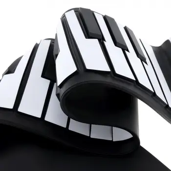 49 Nøgler Fleksibel Side Rulle Op Klaver Elektronisk Tastatur Orgel Oplysning Musik Gave til Børn, Studerende, Musik, Performance