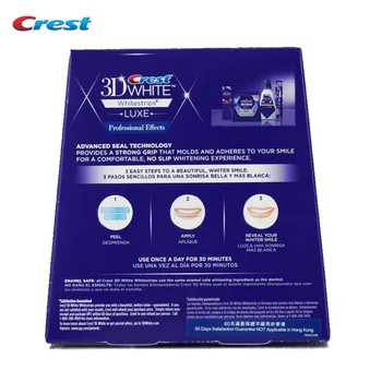4Box /160Strips 80 Poser Oprindelige Crest 3D White LUXE Professionelle Effekter dental mundhygiejne tandblegning