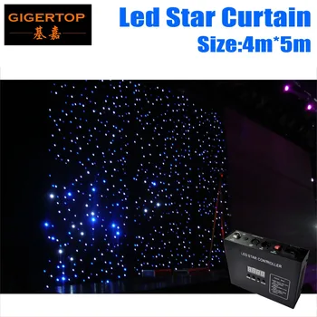 4M*5M LED-Stjernede Gardin RGBW/RGB-Farvede LED-Scene Baggrund LED-Stjernede Klud til Bryllup Dekoration 90V-240V med DMX-Controller