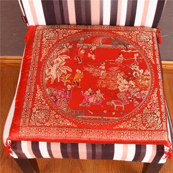 4pc/masse Vaskbart sæde pude Kinesisk stil bryllup Glade 43*43 cm Stole pude home decor sofa blanding rød bryllup sædehynde