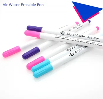 4pieces Luft Sletbare Kuglepen vandopløseligt Stof Markør Pen Diverse 4color Sletbare Kuglepen Syning Gel penne Udskiftning Skrædderen Kridt