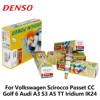 4pieces/set DENSO Bil Tændrør Til Volkswagen Scirocco Passet 1.8 T 2,0 T CC Golf 6 Audi A3 S3 A5 TT Iridium IK24
