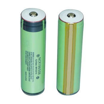 4stk 3400mAh 18650 Beskyttet Genopladeligt Batteri til Lygter Lyskontakt Li-ion-Knappen Øverst til Batteri (Panasonic NCR18650B celle)