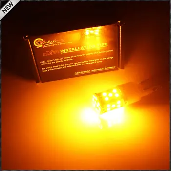 4stk Ingen Modstand Amber Gul 3535 LED BAU15S 7507 PY21W 1156PY LED Pærer Til Forreste eller Bageste blinklys Lys (Ingen Hyper Flash)