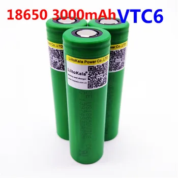 4stk Liitokala Nye Oprindelige 3,6 V US18650 VTC6 3000mAh 30A Udledning E-Cig Batteri Til Sony Gratis fragt!!