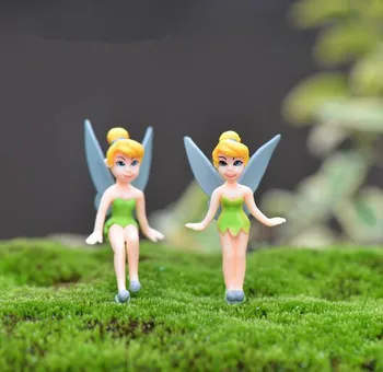 4stk/masse Harpiks Håndværk Japan Anime Figur Moss Micro Landskab Ornamenter Flower Fairy DIY Forsamling Lille Sted, Legetøj