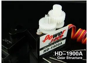 4stk/masse oprindelige Magt HD HD-1900A Mini Størrelsen Høj Hastighed Analog Servo 9G