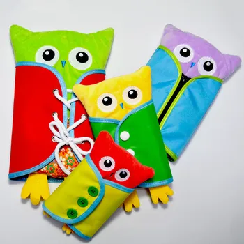 4stk/sæt Baby Legetøj Montessori Kjole Ramme Zip-Snap-Knap Spænde Lace Tie Legetøj Tidlig Undervisning i Børnehaveklasse Brinquedos Juguetes