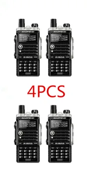 4STK UV B2Plus cb radio 8W handy baofeng 10 km mobile walkie talkie dual VHF/UHF 136-174/400-520mhz 4800mah batteri LCD-128ch