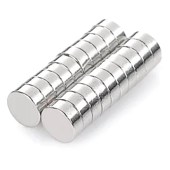 5*1.9 mm Cylindrisk NdFeB Magnet - Sølv (20PCS/ sæt)