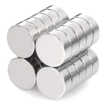 5*1.9 mm Cylindrisk NdFeB Magnet - Sølv (20PCS/ sæt)