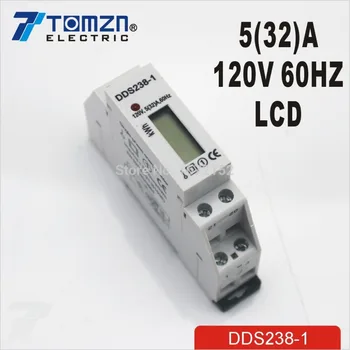 5(32)EN 120V 60HZ enkeltfase Din-skinne Watt time din-skinne energimåler LCD digital disply kwh