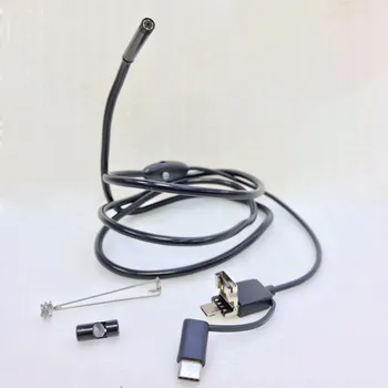 5.5 mm til android Type-C 3I1 USB Endoskop Kamera Hard Wired Mobile Endoskop