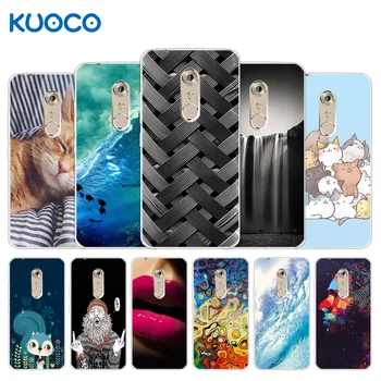 5.5 tommer for ZTE Axon 7 bagcoveret Klart Silicon Case TPU Havets Bølger Ultratynde Design for ZTE Axon 7 Shell Coque for Axon7 Capa