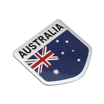 5*5CM Aluminium Bil Badge Tilbehør til Flag of Australia Logo Auto Logo Klistermærke til Mercedes Benz, Hyundai Dodge Opel, Skoda
