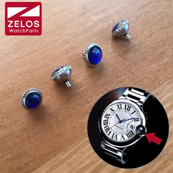 5.8 mm/6.0 mm/6,2 mm/6.5 mm Safirglas ur krone for CARTIER Ballon Bleu se eftermarkedet reservedele W69016Z4