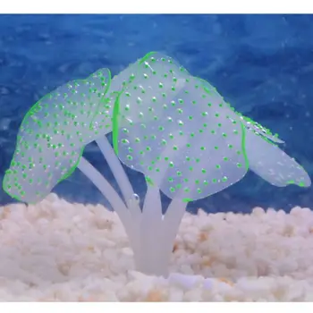 5 Farve Akvarium Kunstige Sucker Coral Silikone Plante Ornament Med Sugekop Vand Landskab Indretning Akvarium Tilbehør