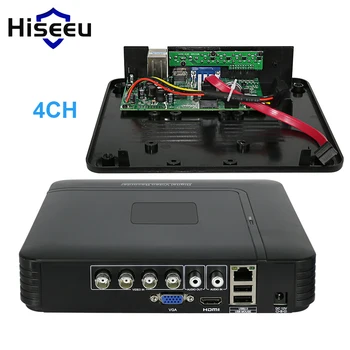 5 i 1 CCTV Mini DVR TVI CVI AHD CVBS IP-Kamera, Digital Video Recorder 4CH 8CH AHD DVR NVR CCTV-Systemet P2P Sikkerhed Hiseeu