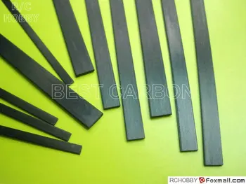 5 stk 3mm x 8mm x 1000mm Carbon Fiber Strip