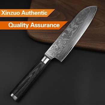 5 stk køkkenkniv sæt 67 lag Japansk VG10 Damaskus stål køkkenkniv cleaver kok kniv træ håndtag gratis fragt