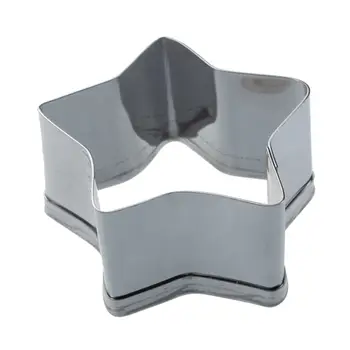 5 stk legering af Aluminium kage type cookie cutter Silver star