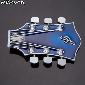 5 Stk MOQ WesBuck Mærke Mode guitar bælte spænde ukulele musikinstrument metal guitar bæltespænder Cinturon Vaqueros