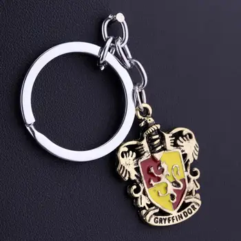 5 Style Nye Magic Academy Hogwarts Badge Nøglering Kæde vedhæng Nøglering