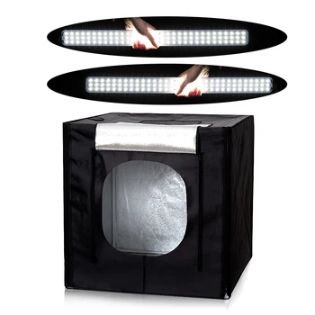 50*50*50 CM LED Foto Studio Blød Boks Skyde Lys Telt Fotografering Softbox Lightbox Kit Med Gratis Gave