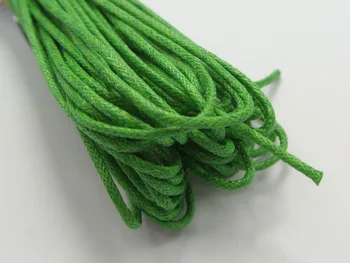 50 Meter Grøn Voksbehandlet Bomuld Beading Ledning 1,5 mm Macrame Smykker String