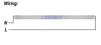 (50 Pack) Gratis Forsendelse LED TUBE T8 lampe 24W 1500mm 1,5 M 5FT kompatibel med induktiv ballast fjerne starter 85-277V