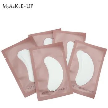 50 Par/masse Under Eye Gel Pads Makeup-Værktøjer Pink Pakning Eye Pads Eyelash Extension Øjenvipper Papir Lapper Tips Mærkat
