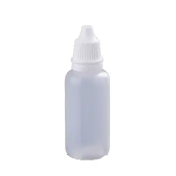 50 Stk/Lot 20 ML Hvid Plast Flaske Flydende Opbevaring Flaske Tom Plastik Squeezable Flydende Eye Dropper Flasker Engros