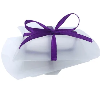 50 Stykker/masse PVC Pude Form gaveæsker Fordel Slik Pakning Souvenir-Box Krat Chokolade Tasker Bryllup Fødselsdag Levering