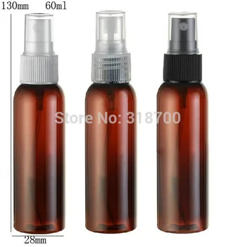 50 x 60ml Amber PET Parfume Flaske, 60cc Mist Spray Flaske, 2 OZ Duft Parfume Flaske