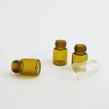 500 x 2ml Lille Klar Ravfarvet Glas Pipette Flaske Mini-Gennemsigtig Glas Hætteglas Med en Pipette Dropper, Pipette Flaske