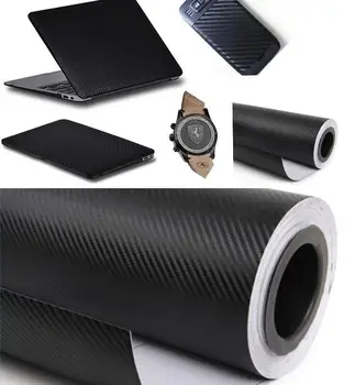 500cm*60cm 3D Carbon Fiber Fiber Vinyl Film Ark Bil Klistermærker Vandtæt Motorcykel Bil Styling Wrap Med emballage Tilbehør