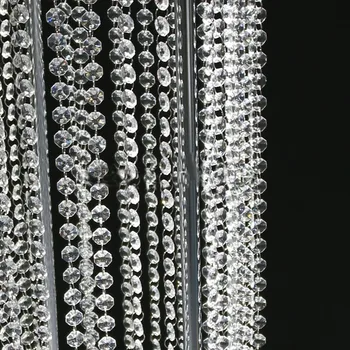 500M, Gratis Forsendelse 14mm Klart Ottekant Akryl perler crystal garland strand til hjemmet & bryllup indretning af forbrugsstoffer Jul Hængende
