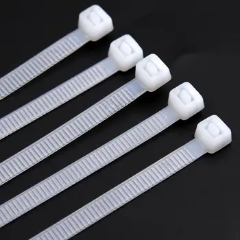 500pcs 4 mm*200 mm Nylon kabelbindere hvid sort selvlåsende kabelbindere